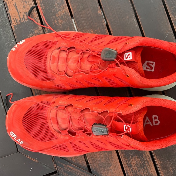 Salomon S Lab Sense 6, Women's 8 Trail Running Shoes, Red - Picture 4 of 6